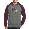 Raglan Colorblock Pullover Hooded Sweatshirt Thumbnail